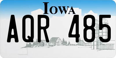 IA license plate AQR485