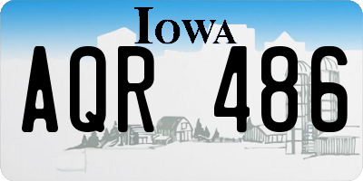 IA license plate AQR486