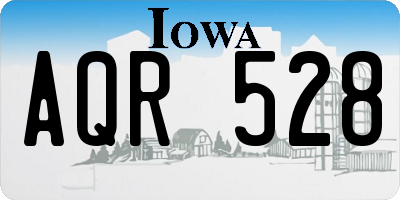 IA license plate AQR528