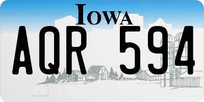 IA license plate AQR594