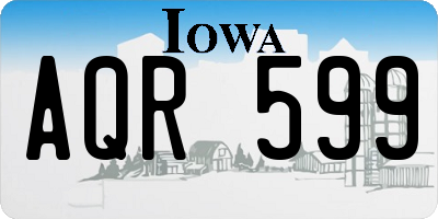 IA license plate AQR599