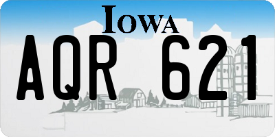 IA license plate AQR621