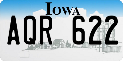 IA license plate AQR622