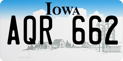 IA license plate AQR662