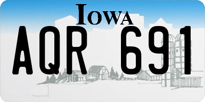 IA license plate AQR691