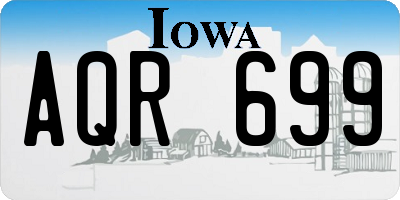 IA license plate AQR699