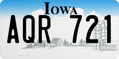 IA license plate AQR721