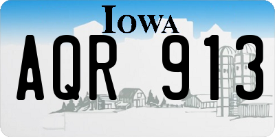 IA license plate AQR913