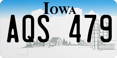 IA license plate AQS479