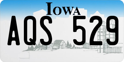 IA license plate AQS529