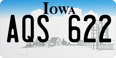 IA license plate AQS622