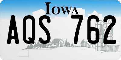 IA license plate AQS762