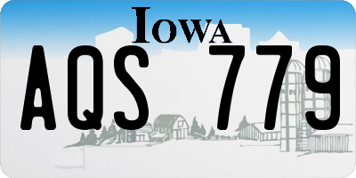 IA license plate AQS779