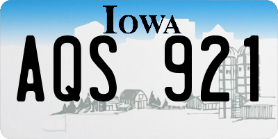 IA license plate AQS921