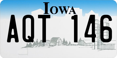 IA license plate AQT146