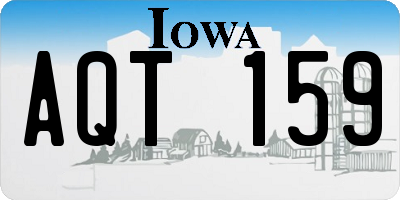 IA license plate AQT159