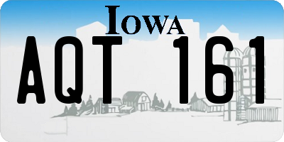 IA license plate AQT161