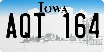 IA license plate AQT164