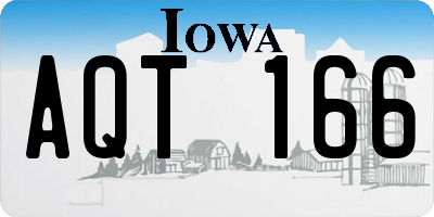 IA license plate AQT166