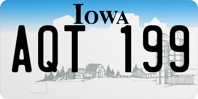 IA license plate AQT199