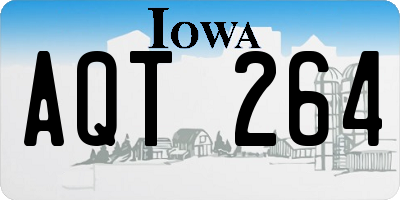 IA license plate AQT264