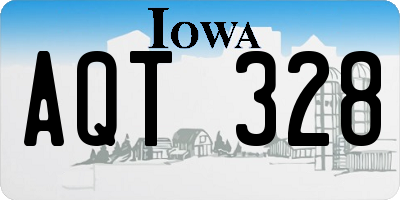 IA license plate AQT328
