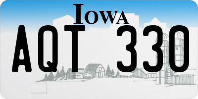 IA license plate AQT330