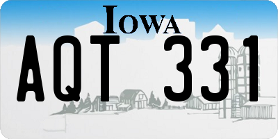 IA license plate AQT331