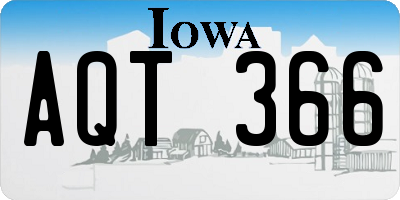 IA license plate AQT366