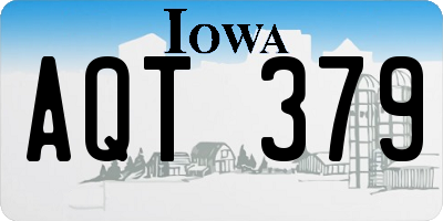 IA license plate AQT379