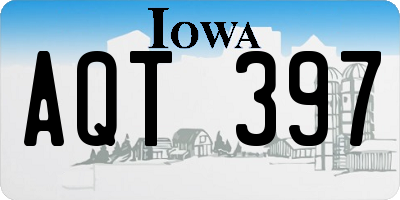 IA license plate AQT397