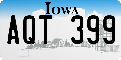 IA license plate AQT399