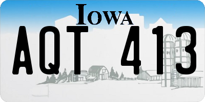 IA license plate AQT413