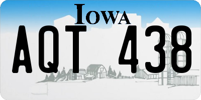 IA license plate AQT438