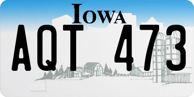 IA license plate AQT473