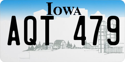 IA license plate AQT479