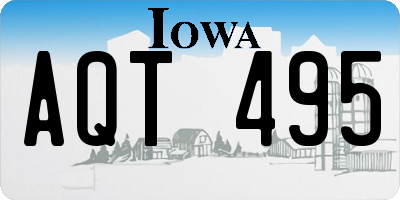 IA license plate AQT495