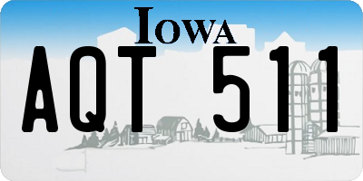 IA license plate AQT511