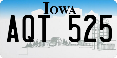 IA license plate AQT525