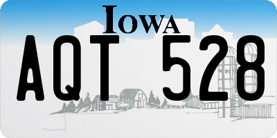IA license plate AQT528
