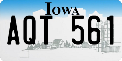 IA license plate AQT561