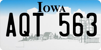 IA license plate AQT563