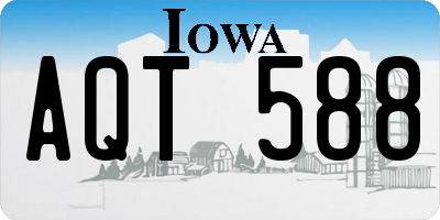 IA license plate AQT588