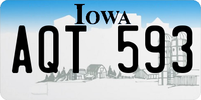 IA license plate AQT593