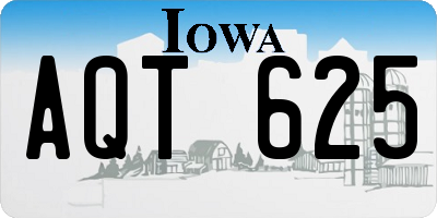 IA license plate AQT625