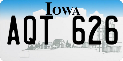 IA license plate AQT626