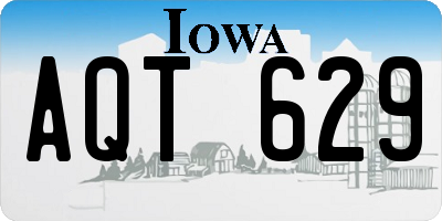 IA license plate AQT629