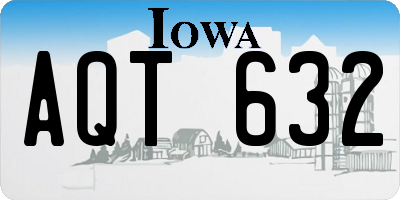 IA license plate AQT632