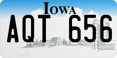 IA license plate AQT656