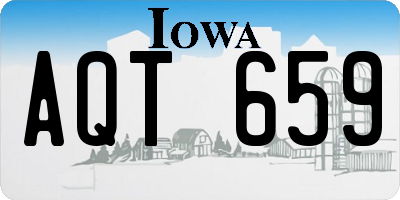 IA license plate AQT659